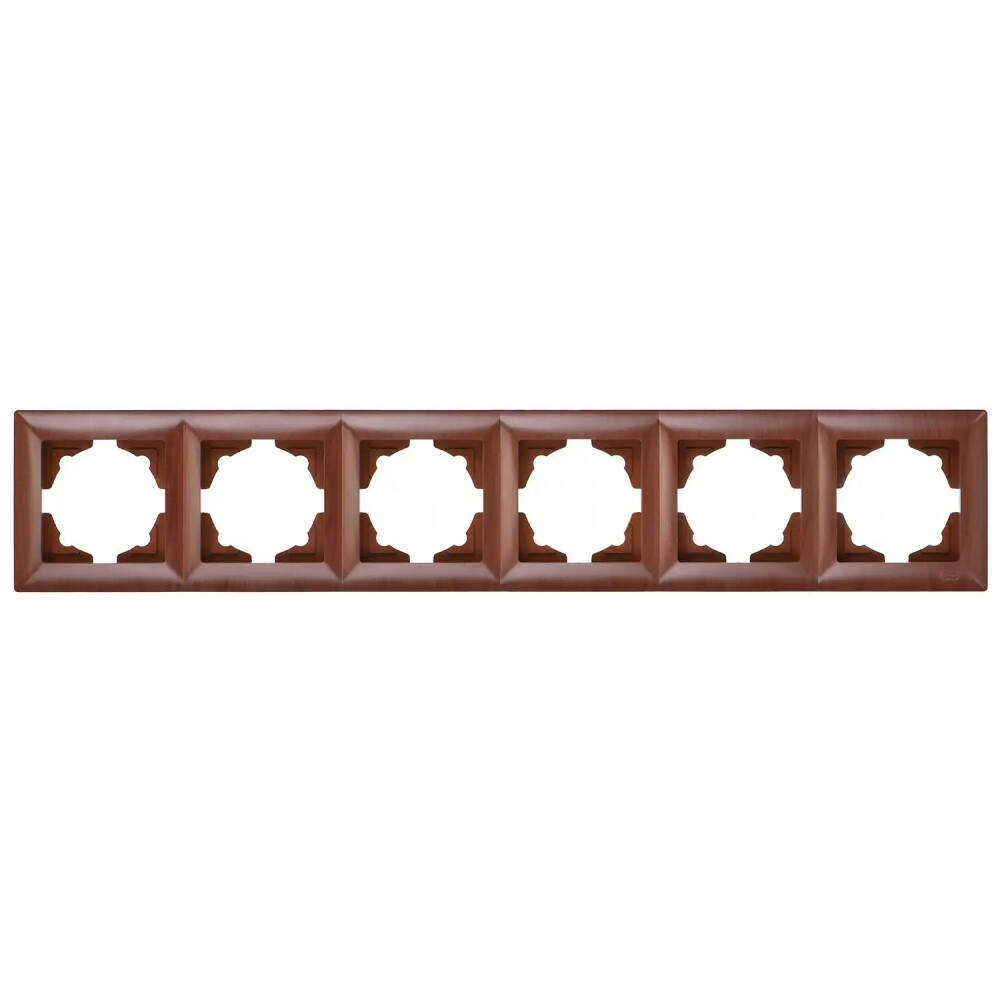 Visage Altılı Çerçeve, Ceviz - Günsan Elektrik