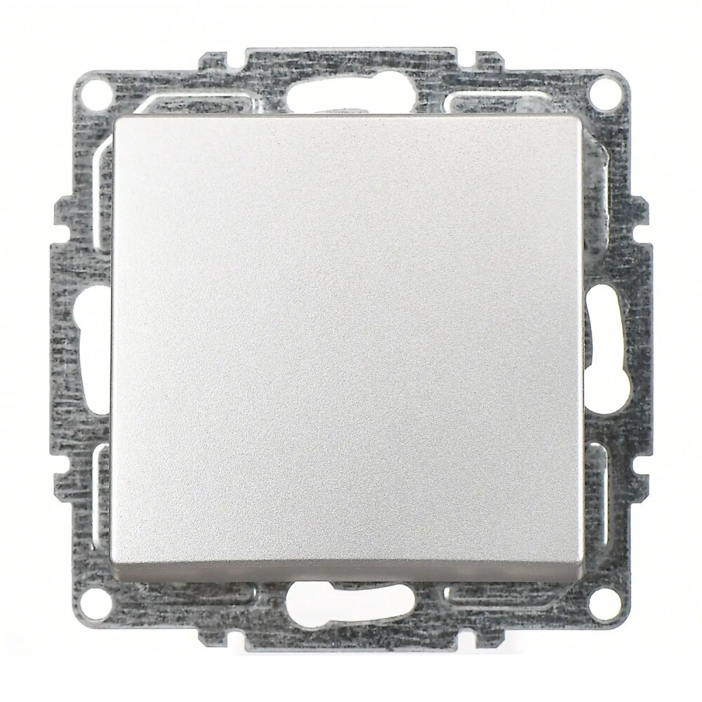 Visage Anahtar (klipsli), Gümüş (Mekanizma + Tuş/Kapak) - Günsan Elektrik