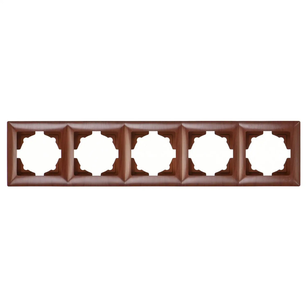 Visage Beşli Çerçeve, Ceviz - Günsan Elektrik