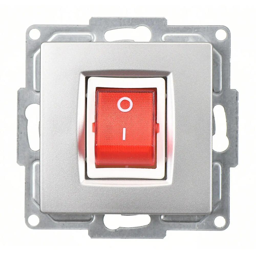 Visage Boiler Anahtar, Gümüş (Mekanizma + Tuş/Kapak) - Günsan Elektrik