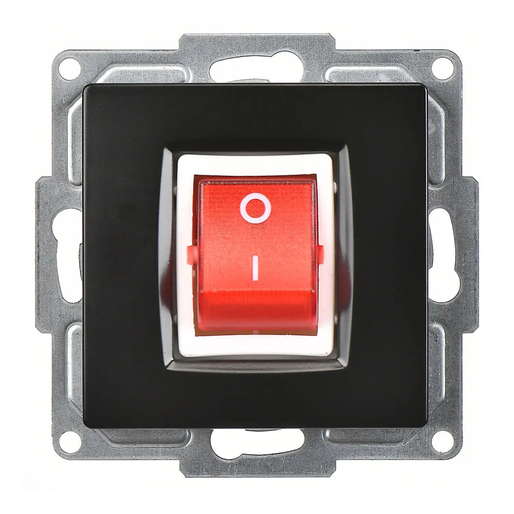 Visage Boiler Anahtar, Metalik Siyah (Mekanizma + Tuş/Kapak) - Günsan Elektrik