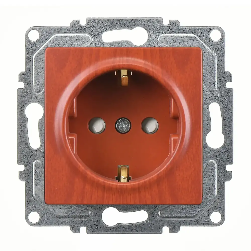 Visage Çocuk Korumalı Topraklı Priz, Kiraz (Mekanizma + Tuş/Kapak) 