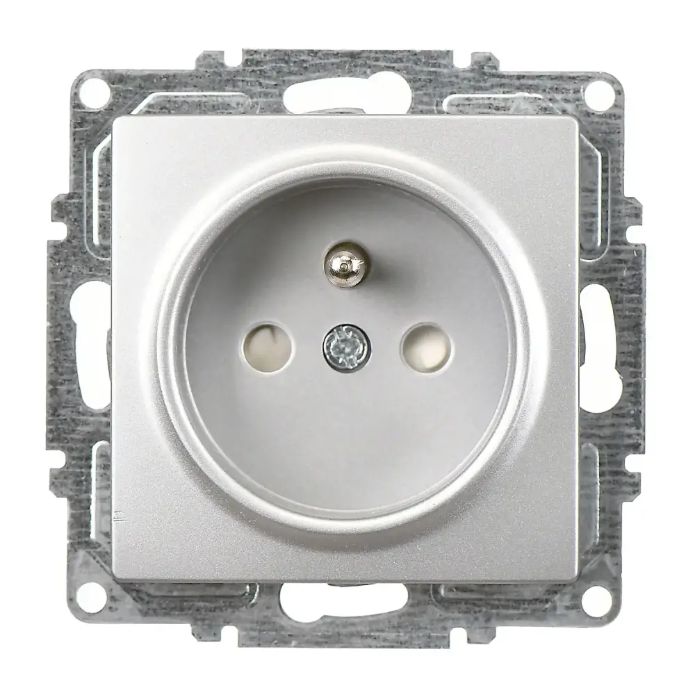 Visage Çocuk Korumalı UPS Priz, Gümüş (Mekanizma + Tuş/Kapak) - 1