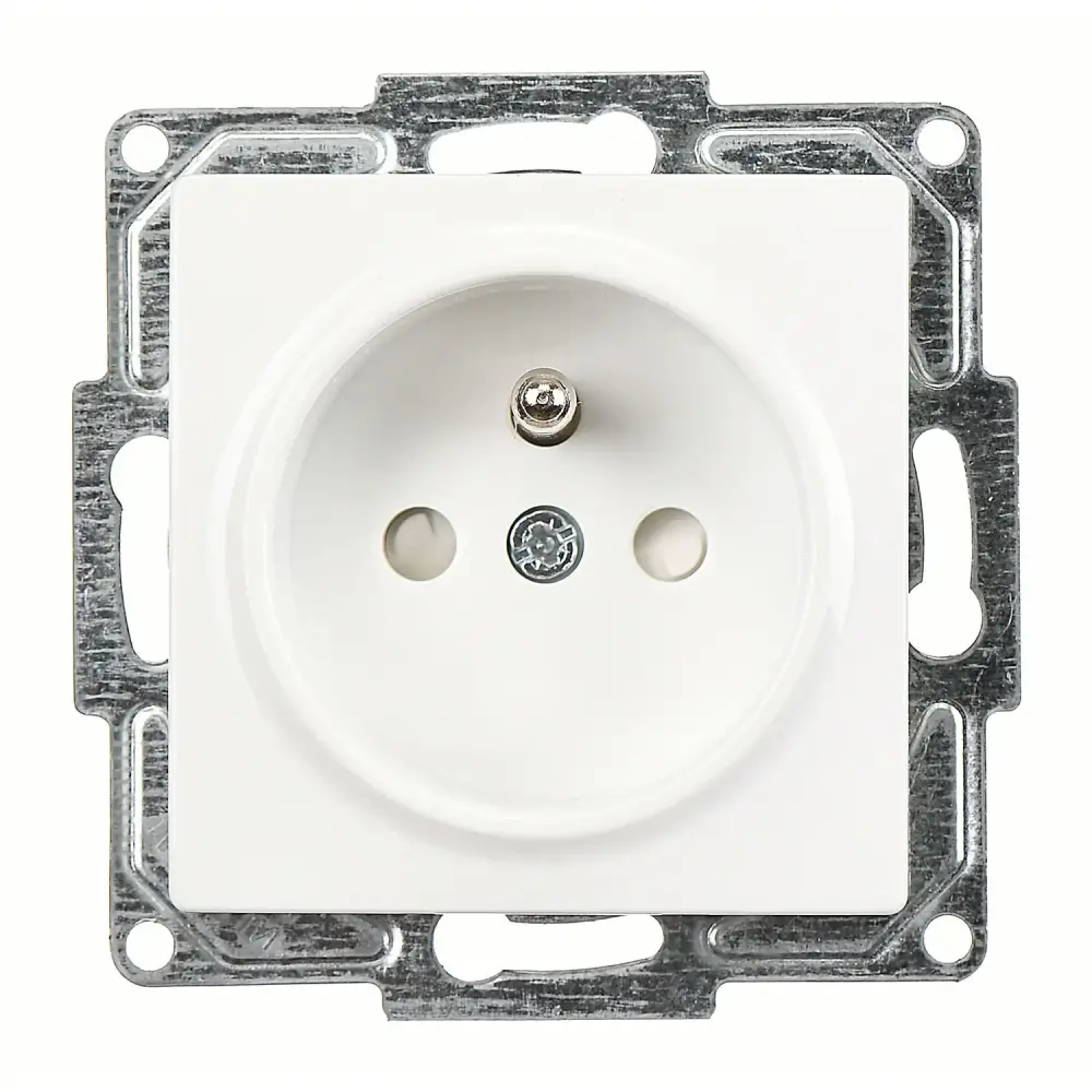 Visage Çocuk Korumalı UPS Priz (klipsli), Beyaz (Mekanizma + Tuş/Kapak) - 1