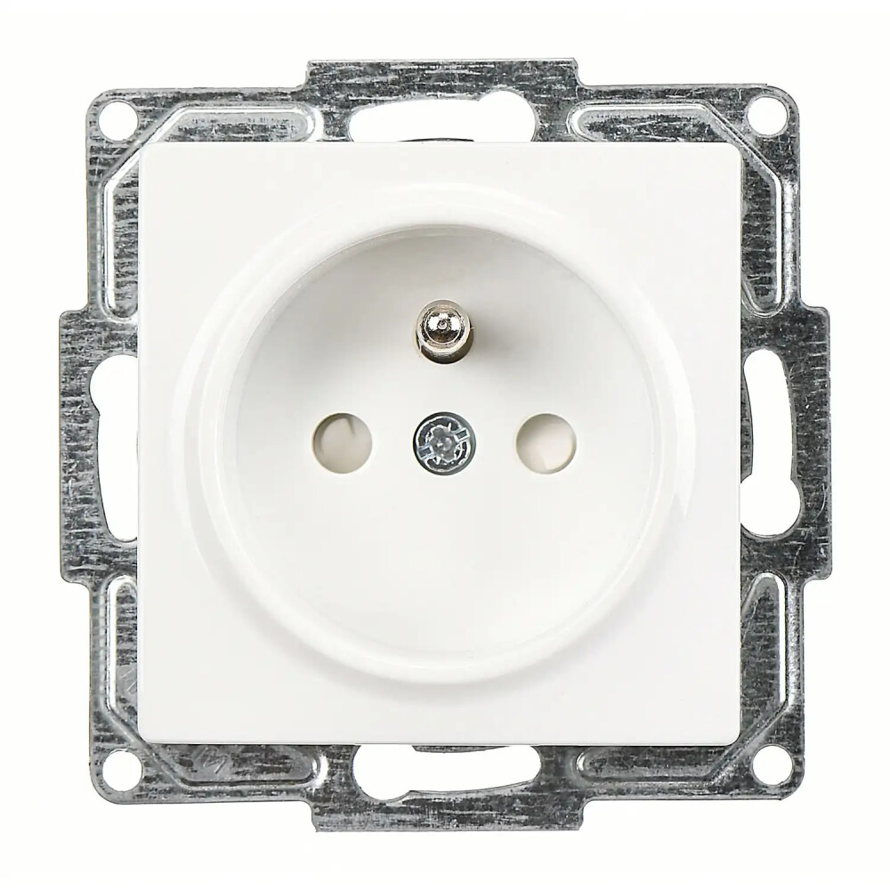 Visage Çocuk Korumalı UPS Priz (klipsli), Beyaz (Mekanizma + Tuş/Kapak) - Günsan Elektrik