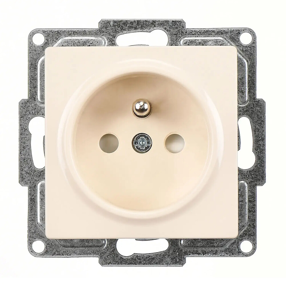 Visage Çocuk Korumalı UPS Priz, Krem (Mekanizma + Tuş/Kapak) - Günsan Elektrik