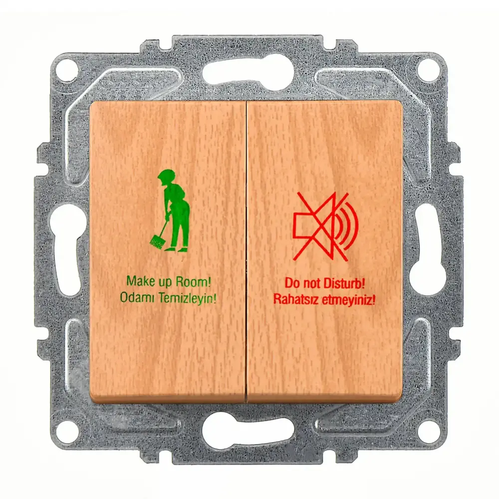 Visage DND/MUR Komütatörü, Akçaağaç (Mekanizma + Tuş/Kapak) 