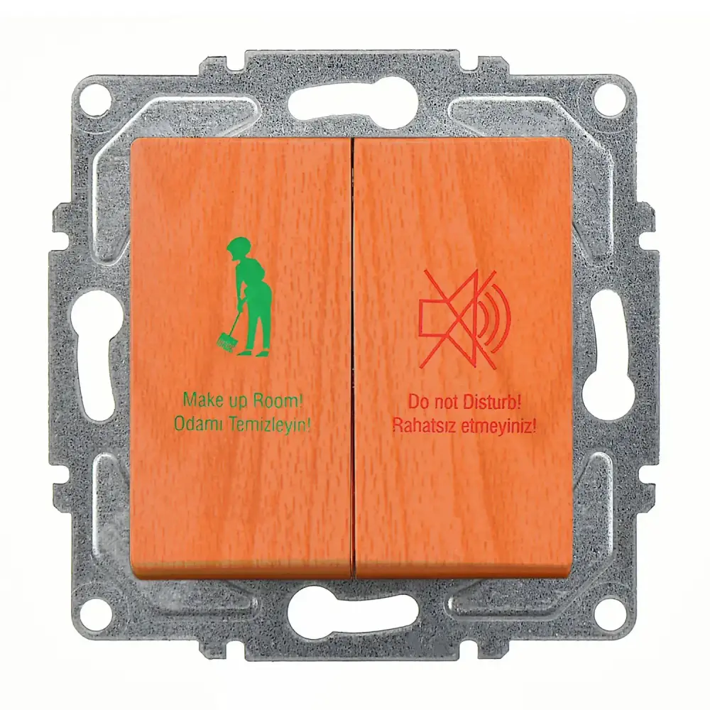 Visage DND/MUR Komütatörü, Meşe (Mekanizma + Tuş/Kapak) 