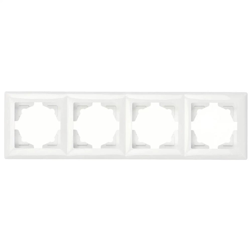 Visage Dörtlü Çerçeve, Beyaz - Günsan Elektrik