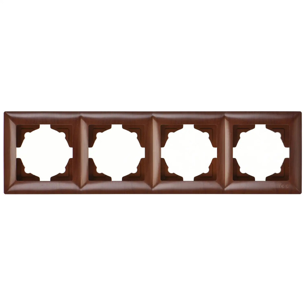 Visage Dörtlü Çerçeve, Ceviz - Günsan Elektrik