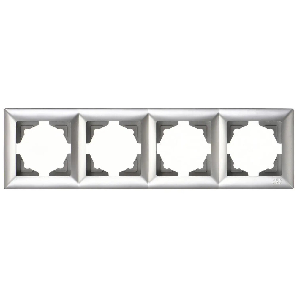 Visage Dörtlü Çerçeve, Gümüş - Günsan Elektrik