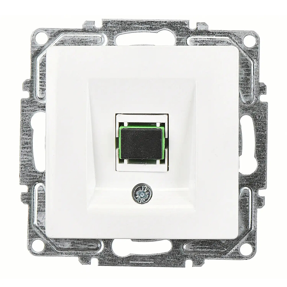 Visage Fiber Optik Data Prizi, Beyaz (Mekanizma + Tuş/Kapak) - Günsan Elektrik