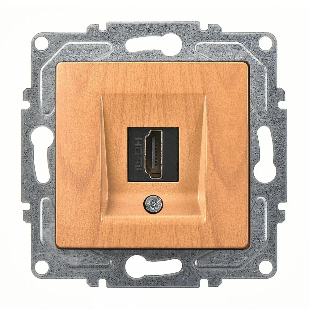 Visage HDMI Prizi, Akçaağaç (Mekanizma + Tuş/Kapak) - Günsan Elektrik