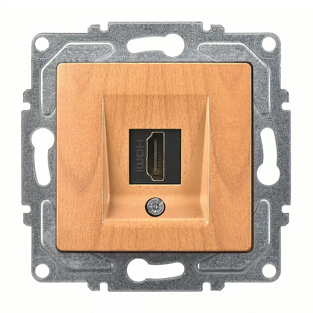 Visage HDMI Prizi, Akçaağaç (Mekanizma + Tuş/Kapak) 