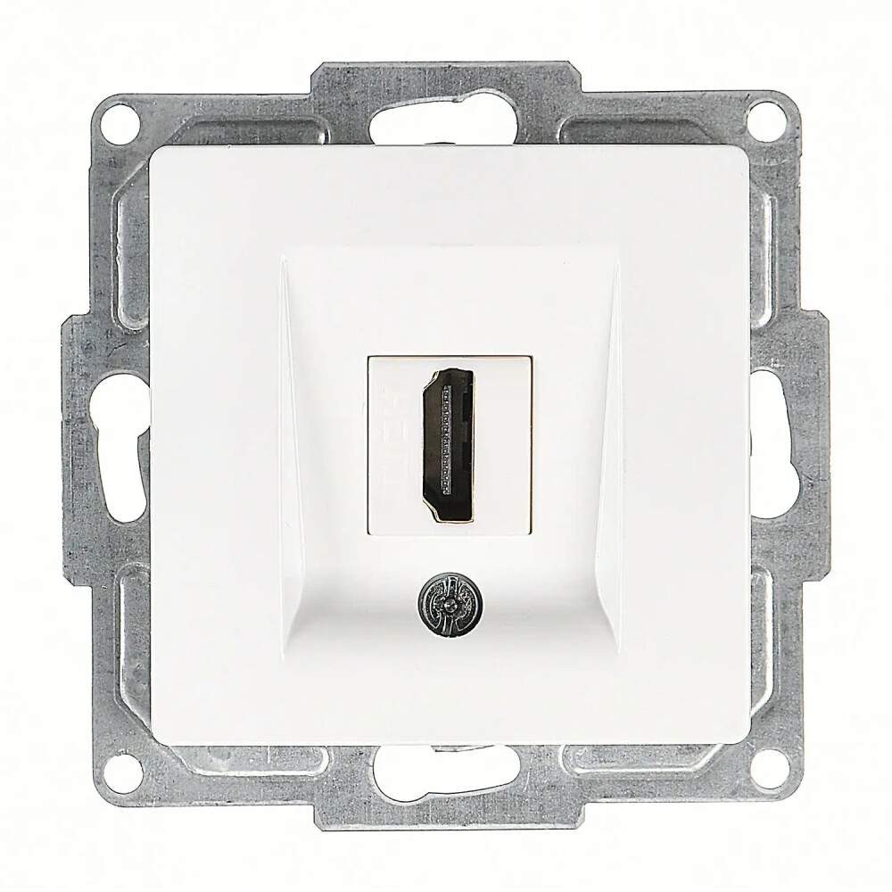 Visage HDMI Prizi, Beyaz (Mekanizma + Tuş/Kapak) - Günsan Elektrik