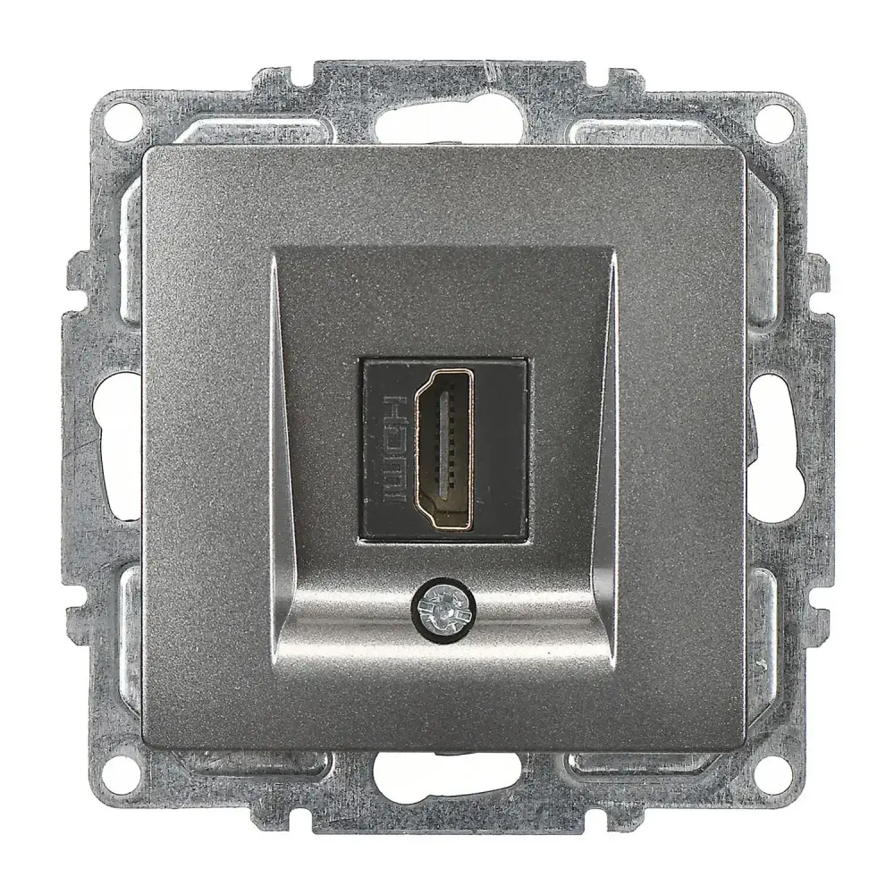 Visage HDMI Prizi, Füme (Mekanizma + Tuş/Kapak) 