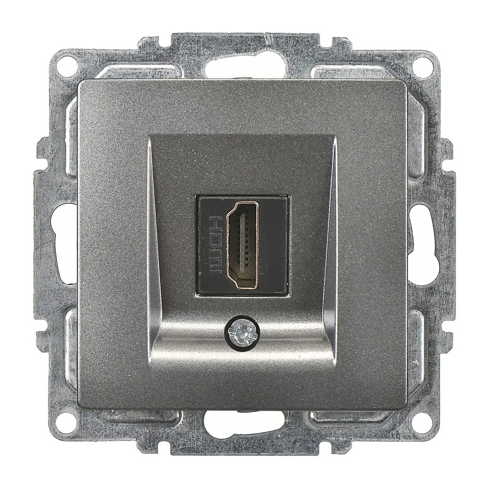 Visage HDMI Prizi, Füme (Mekanizma + Tuş/Kapak) - Günsan Elektrik