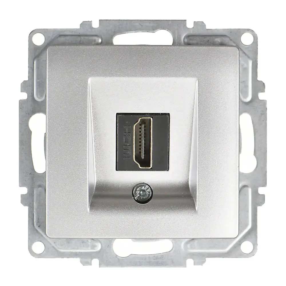 Visage HDMI Prizi, Gümüş (Mekanizma + Tuş/Kapak) 