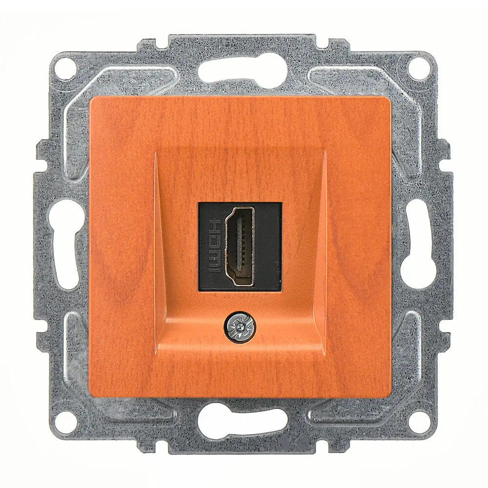Visage HDMI Prizi, Meşe (Mekanizma + Tuş/Kapak) - Günsan Elektrik