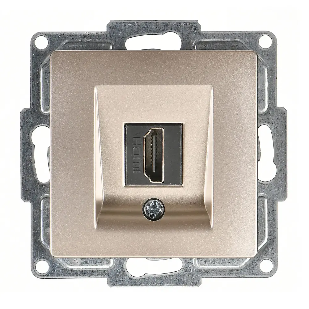Visage HDMI Prizi, Metalik Bej (Mekanizma + Tuş/Kapak) - 1