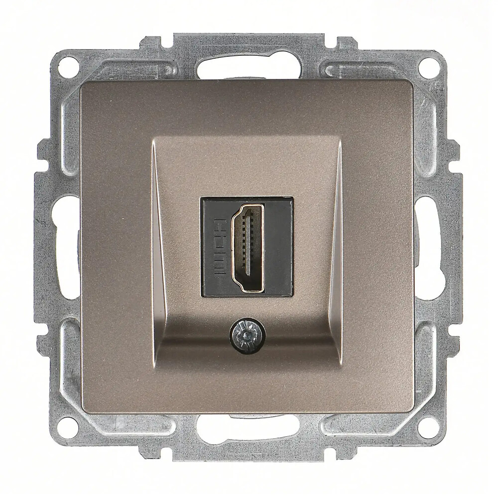 Visage HDMI Prizi, Mocha (Mekanizma + Tuş/Kapak) - Günsan Elektrik