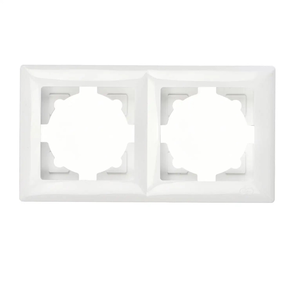 Visage İkili Çerçeve, Beyaz - Günsan Elektrik