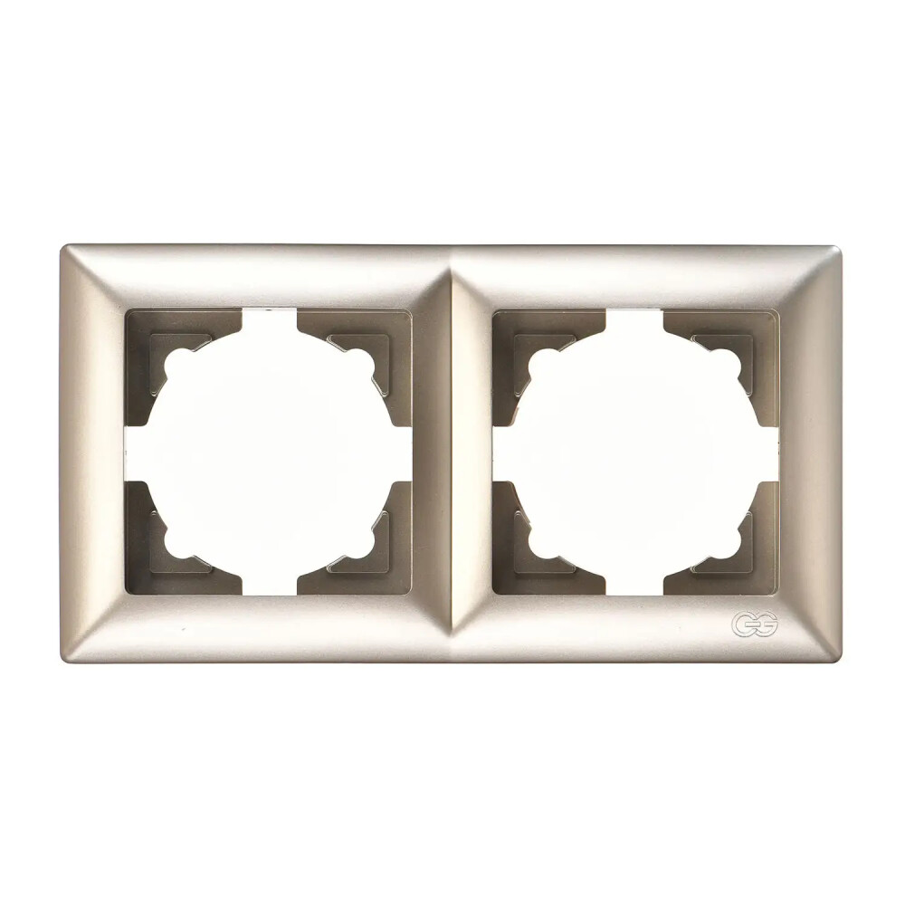 Visage İkili Çerçeve, Metalik Bej - Günsan Elektrik