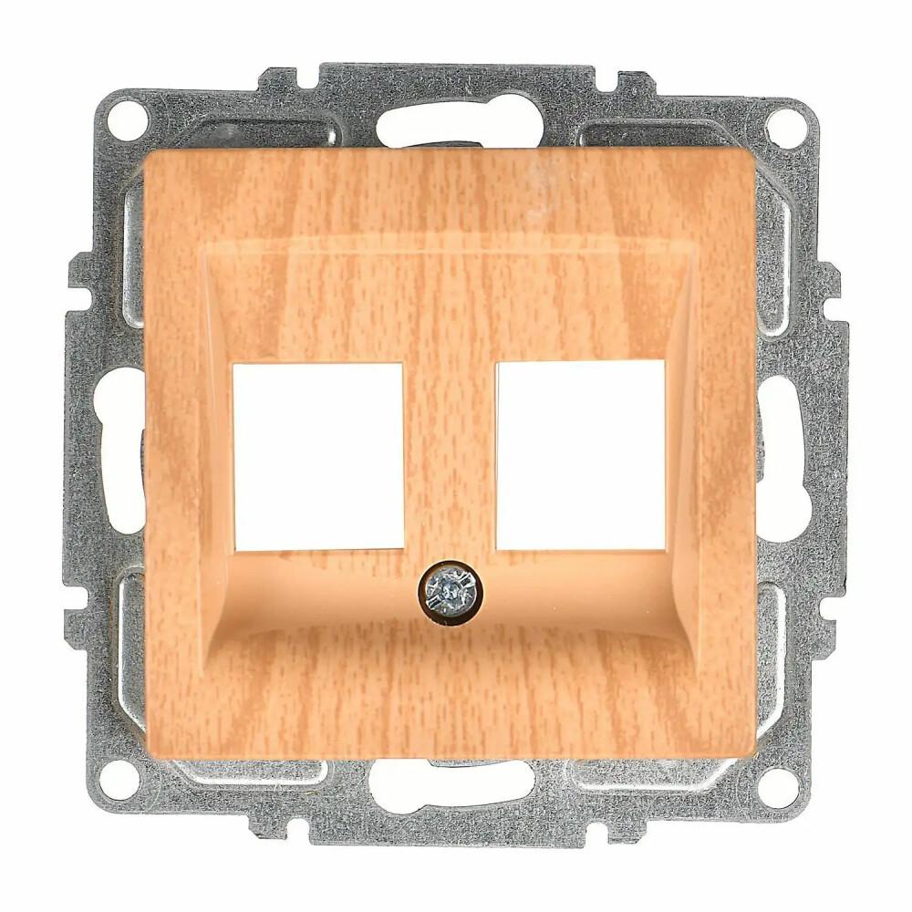 Visage İkili Data Prizi (Jaksız), Akçaağaç (Mekanizma + Tuş/Kapak) - Günsan Elektrik