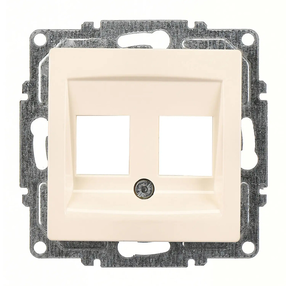 Visage İkili Data Prizi (Jaksız), Krem (Mekanizma + Tuş/Kapak) - Günsan Elektrik