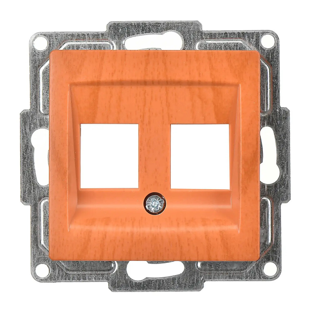 Visage İkili Data Prizi (Jaksız), Meşe (Mekanizma + Tuş/Kapak) - Günsan Elektrik