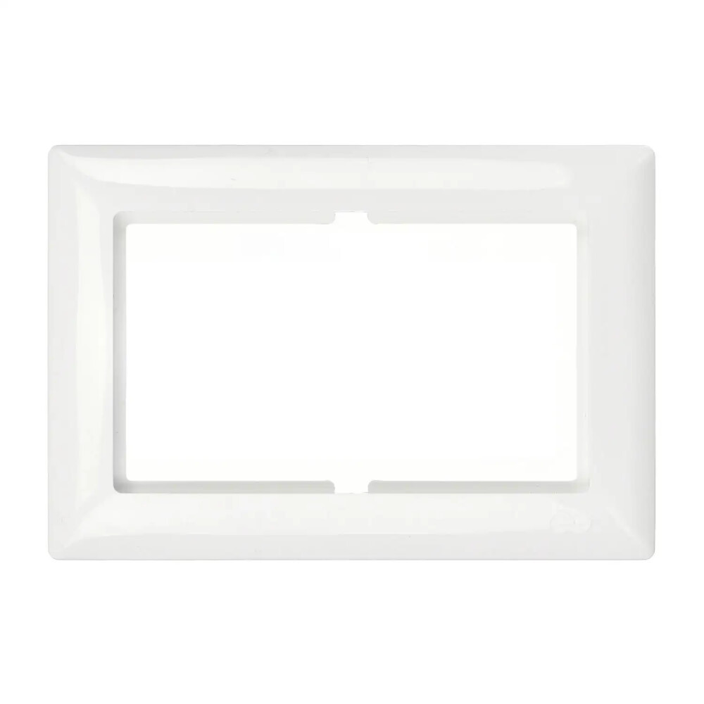 Visage İkili Priz Çerçeve, Beyaz - Günsan Elektrik