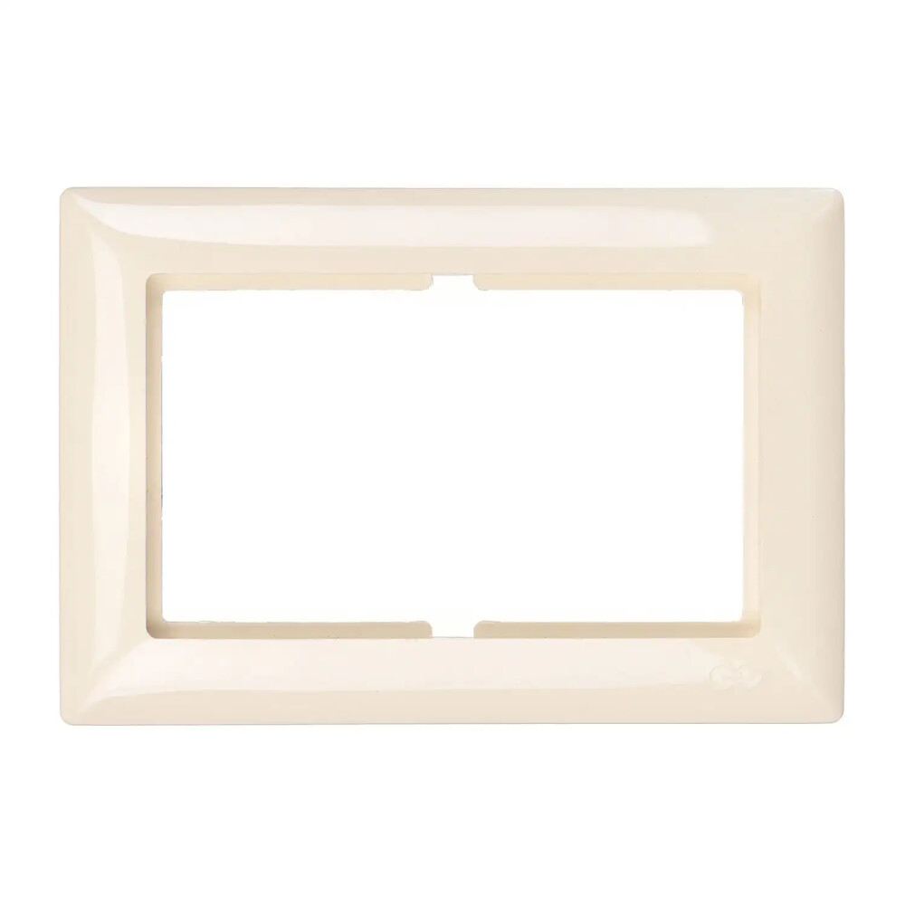 Visage İkili Priz Çerçeve, Krem - Günsan Elektrik