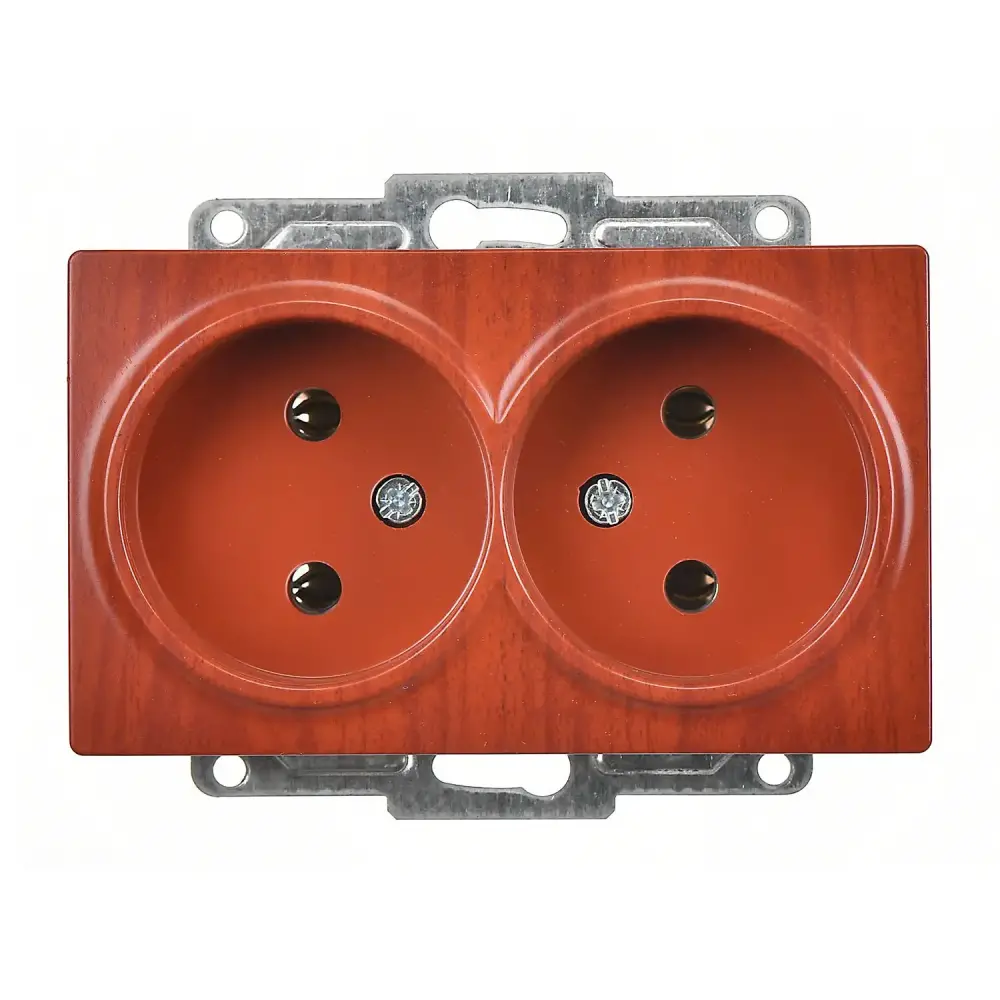 Visage İkili Priz, Kiraz (Mekanizma + Tuş/Kapak) - 1