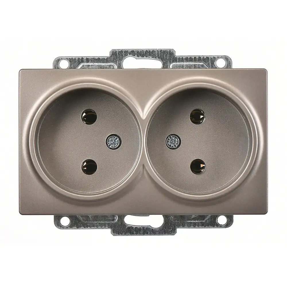 Visage İkili Priz, Mocha (Mekanizma + Tuş/Kapak) - 1