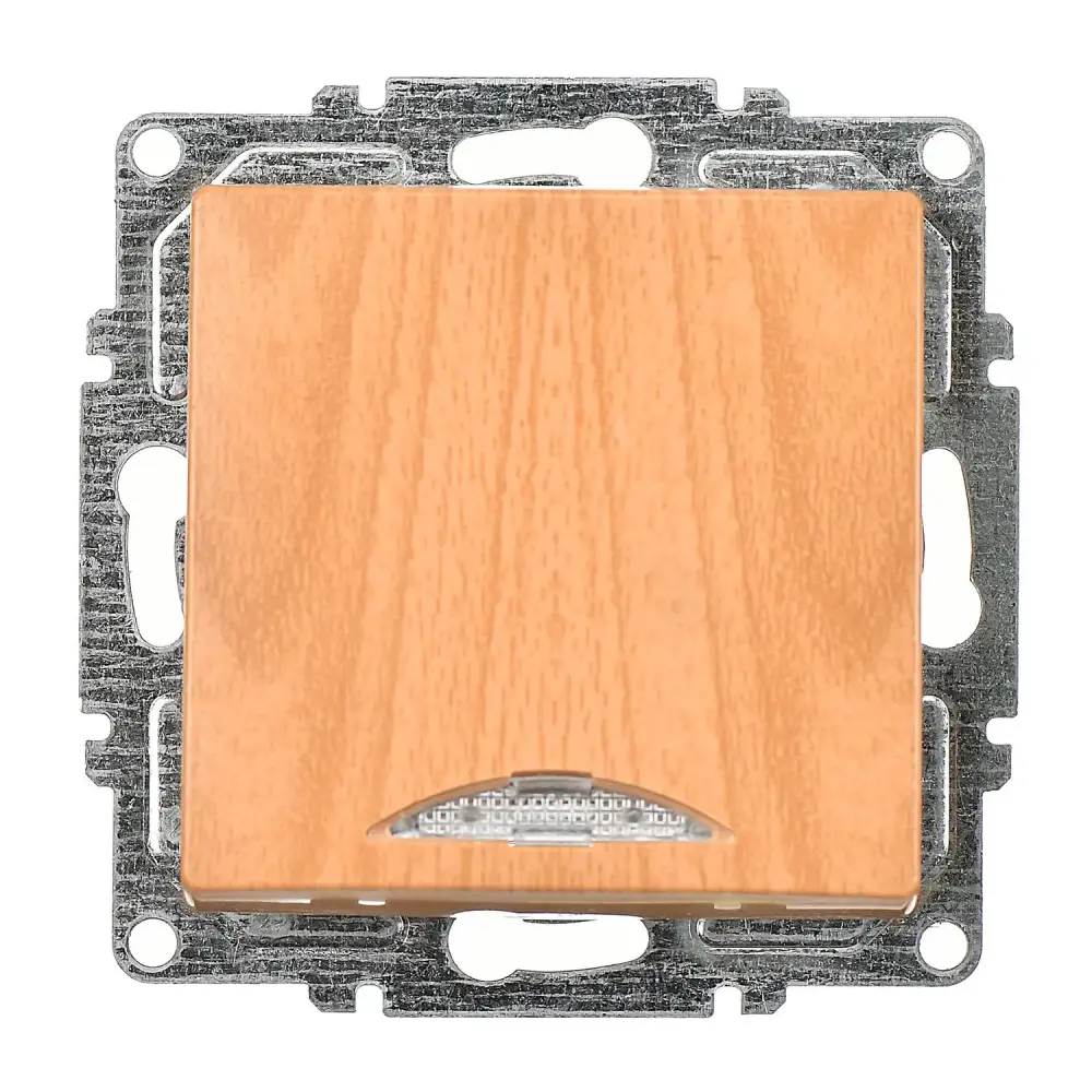 Visage Işıklı Anahtar, Akçaağaç (Mekanizma + Tuş/Kapak) - 1