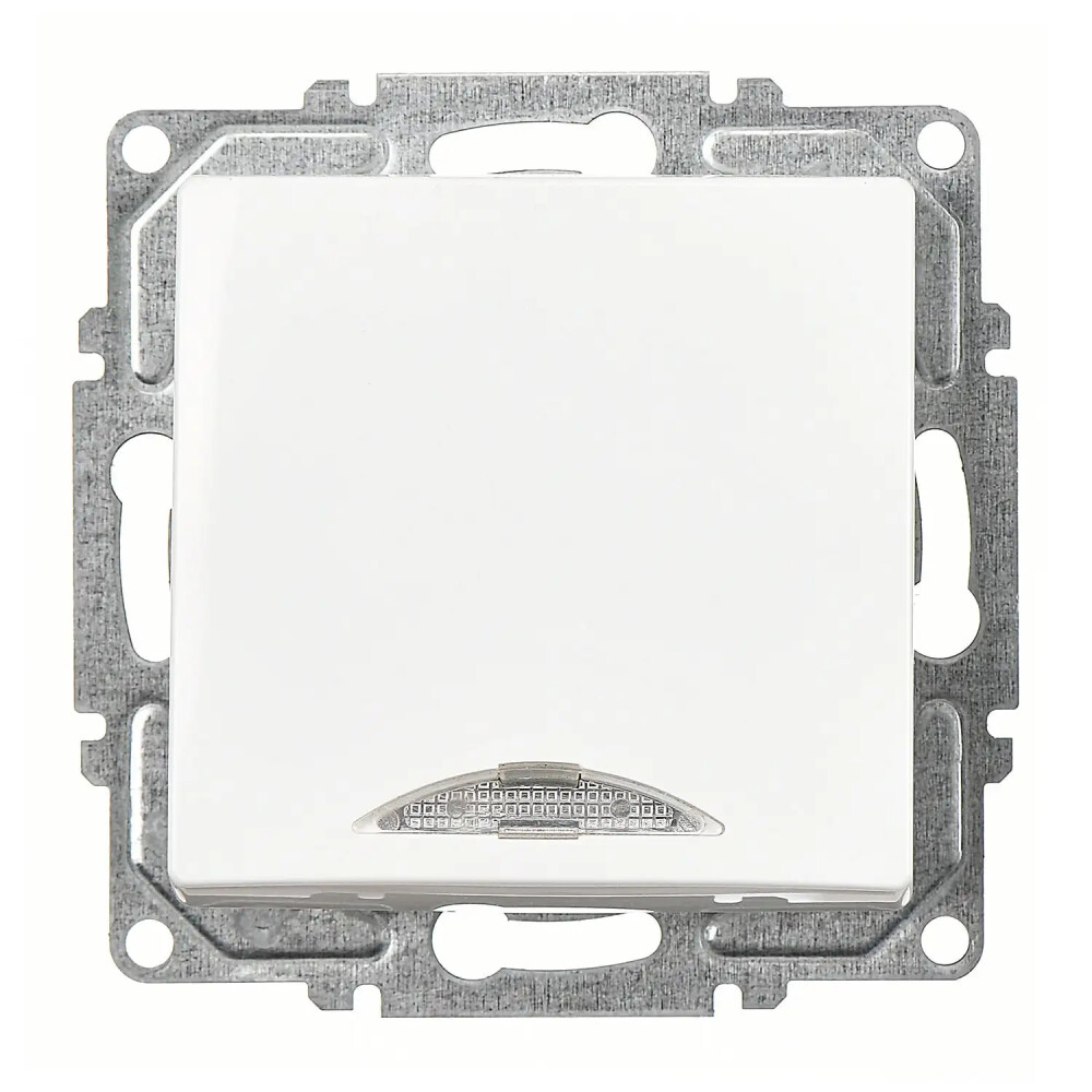 Illuminated Switch, White - Günsan Elektrik