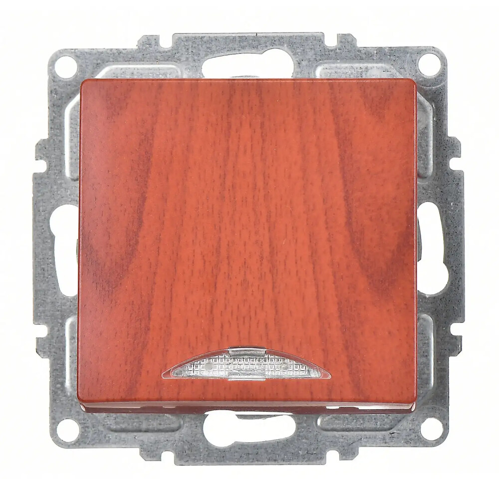 Visage Işıklı Anahtar, Kiraz (Mekanizma + Tuş/Kapak) - Günsan Elektrik