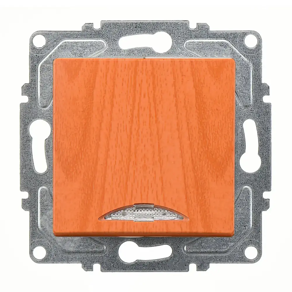 Visage Işıklı Anahtar, Meşe (Mekanizma + Tuş/Kapak) 