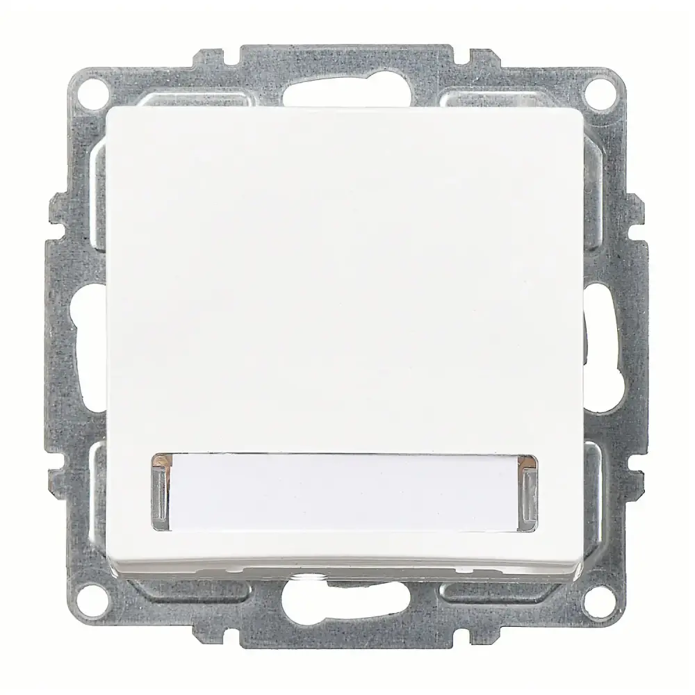 Visage Işıklı Etiketli Zil Butonu, 12V, Beyaz (Mekanizma + Tuş/Kapak) 