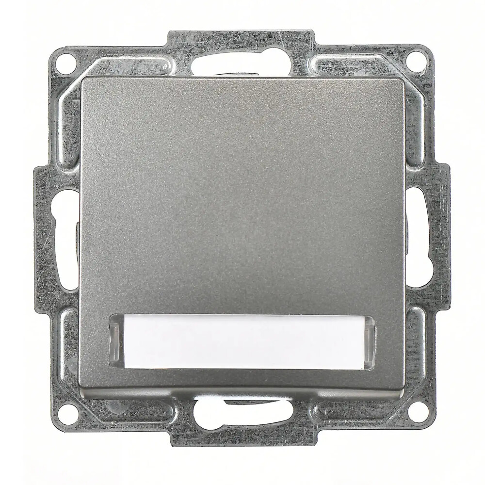 Visage Işıklı Etiketli Zil Butonu, 12V, Füme (Mekanizma + Tuş/Kapak) - Günsan Elektrik