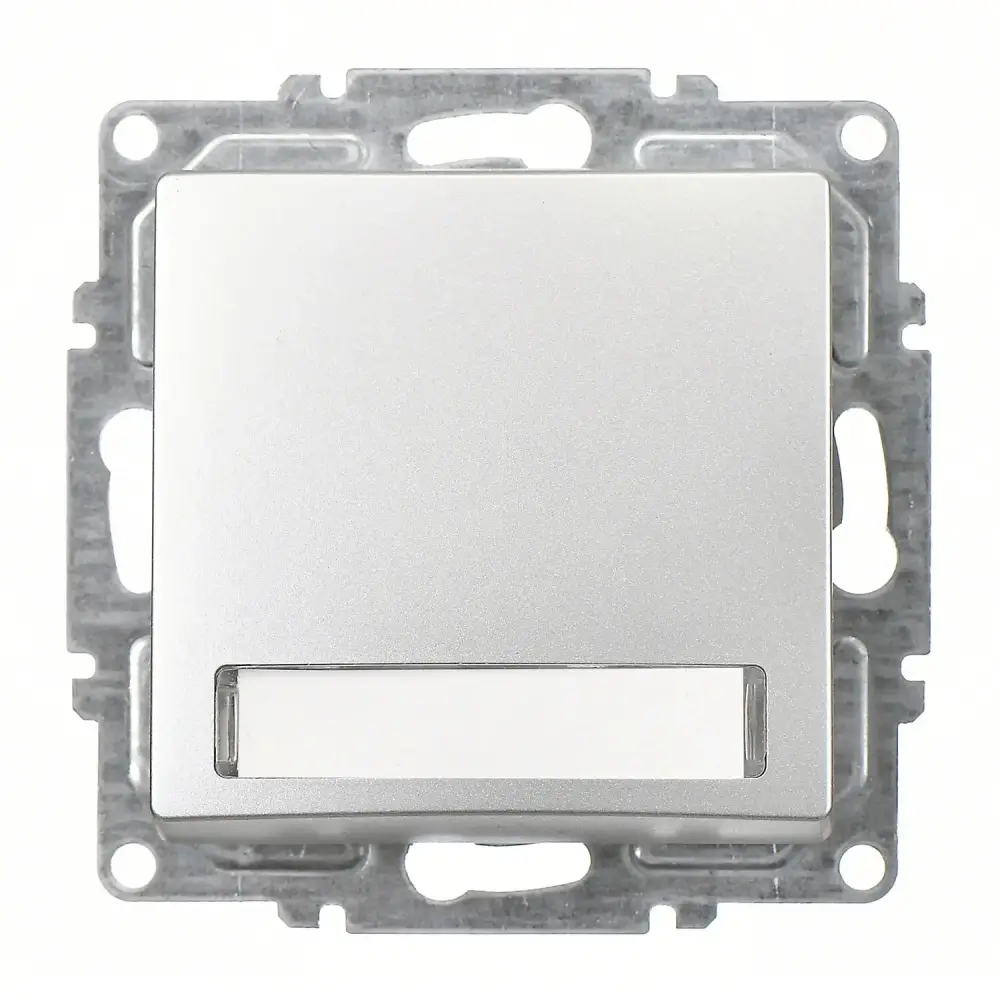 Visage Işıklı Etiketli Zil Butonu, 12V, Gümüş (Mekanizma + Tuş/Kapak) - 1