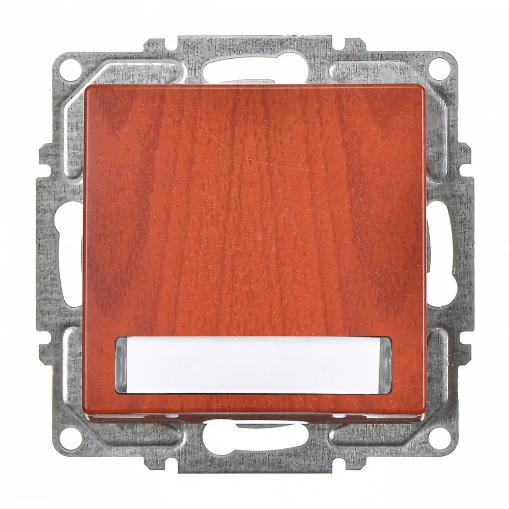 Visage Işıklı Etiketli Zil Butonu, 12V, Kiraz (Mekanizma + Tuş/Kapak) - 1