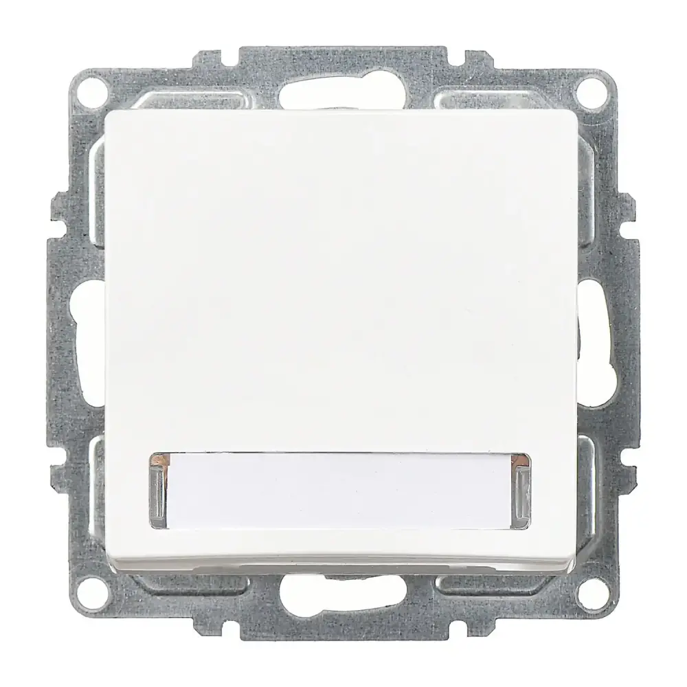 Visage Işıklı Etiketli Zil Butonu, 12V (klipsli), Beyaz (Mekanizma + Tuş/Kapak) - 1