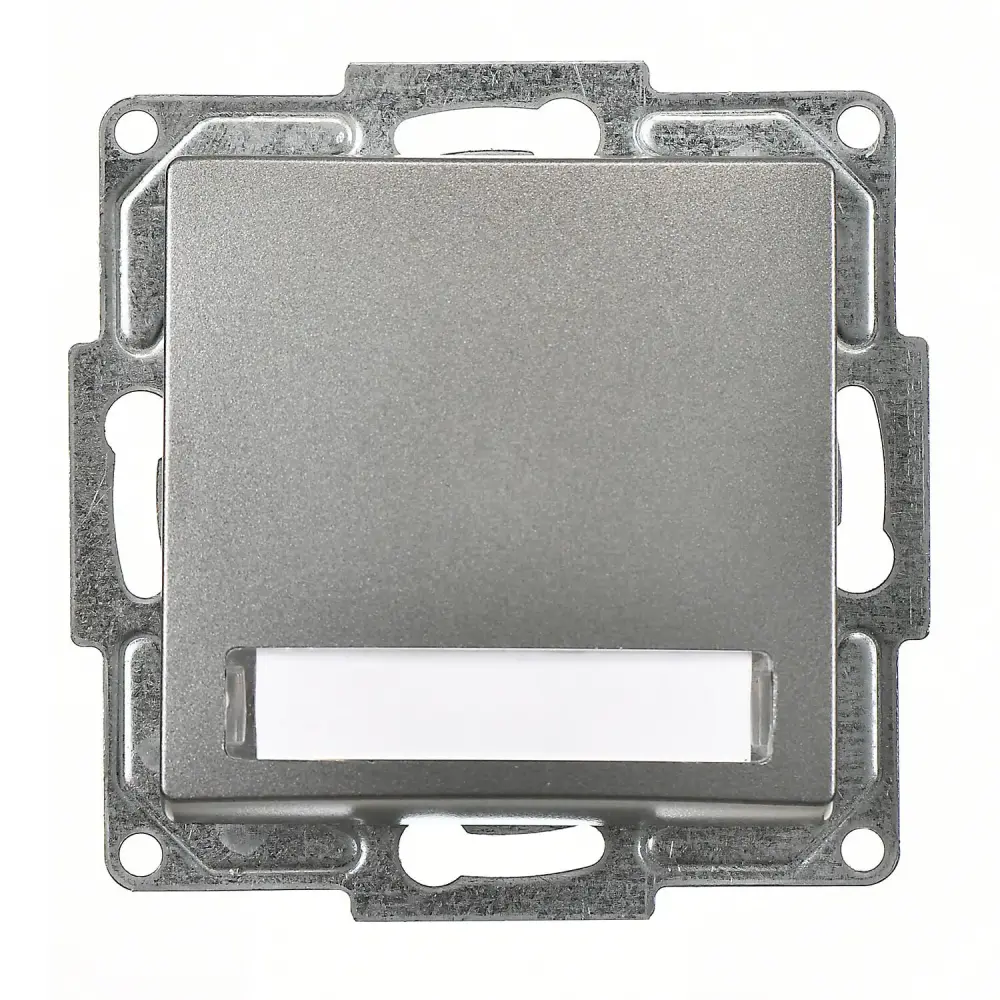 Visage Işıklı Etiketli Zil Butonu, 12V (klipsli), Füme (Mekanizma + Tuş/Kapak) 