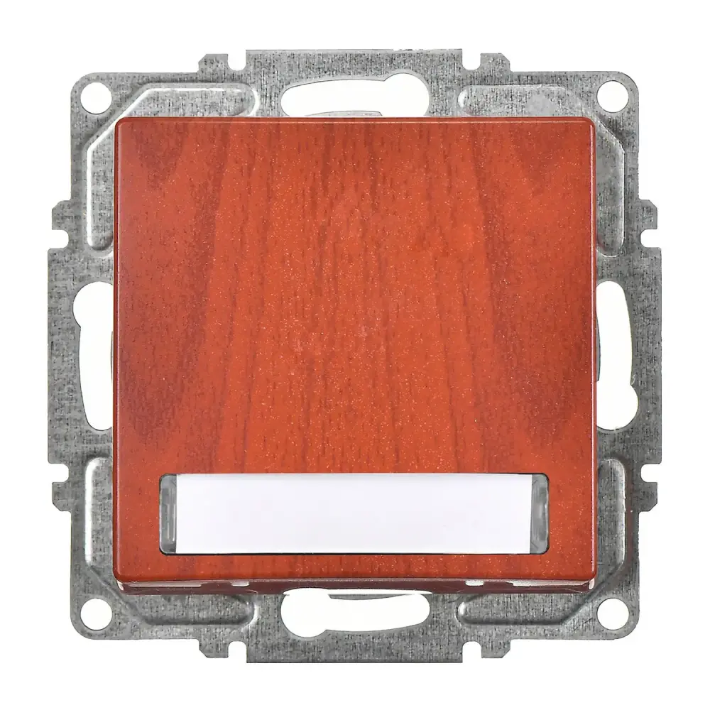 Visage Işıklı Etiketli Zil Butonu, 12V (klipsli), Kiraz (Mekanizma + Tuş/Kapak) 