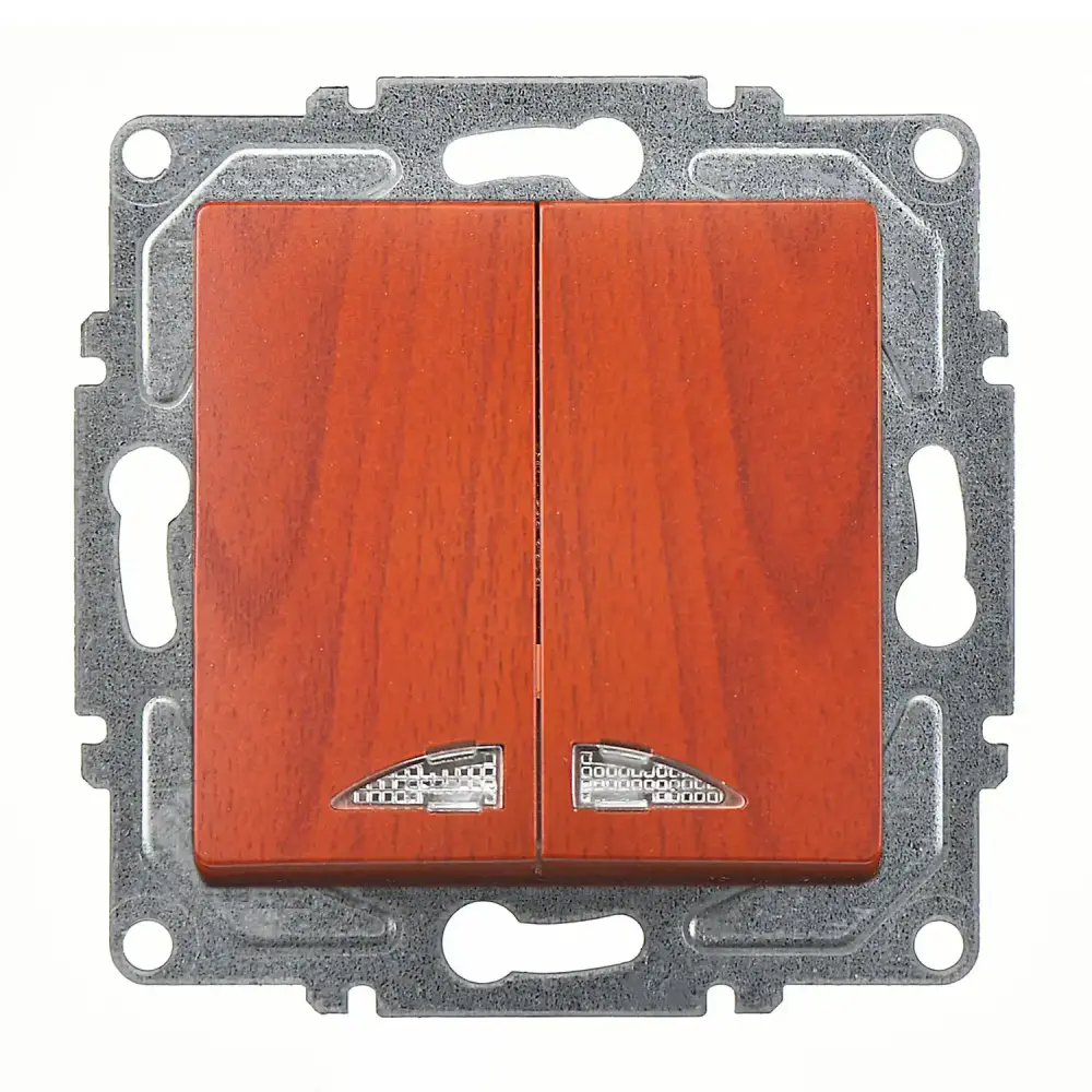 Visage Işıklı Komütatör, Kiraz (Mekanizma + Tuş/Kapak) 