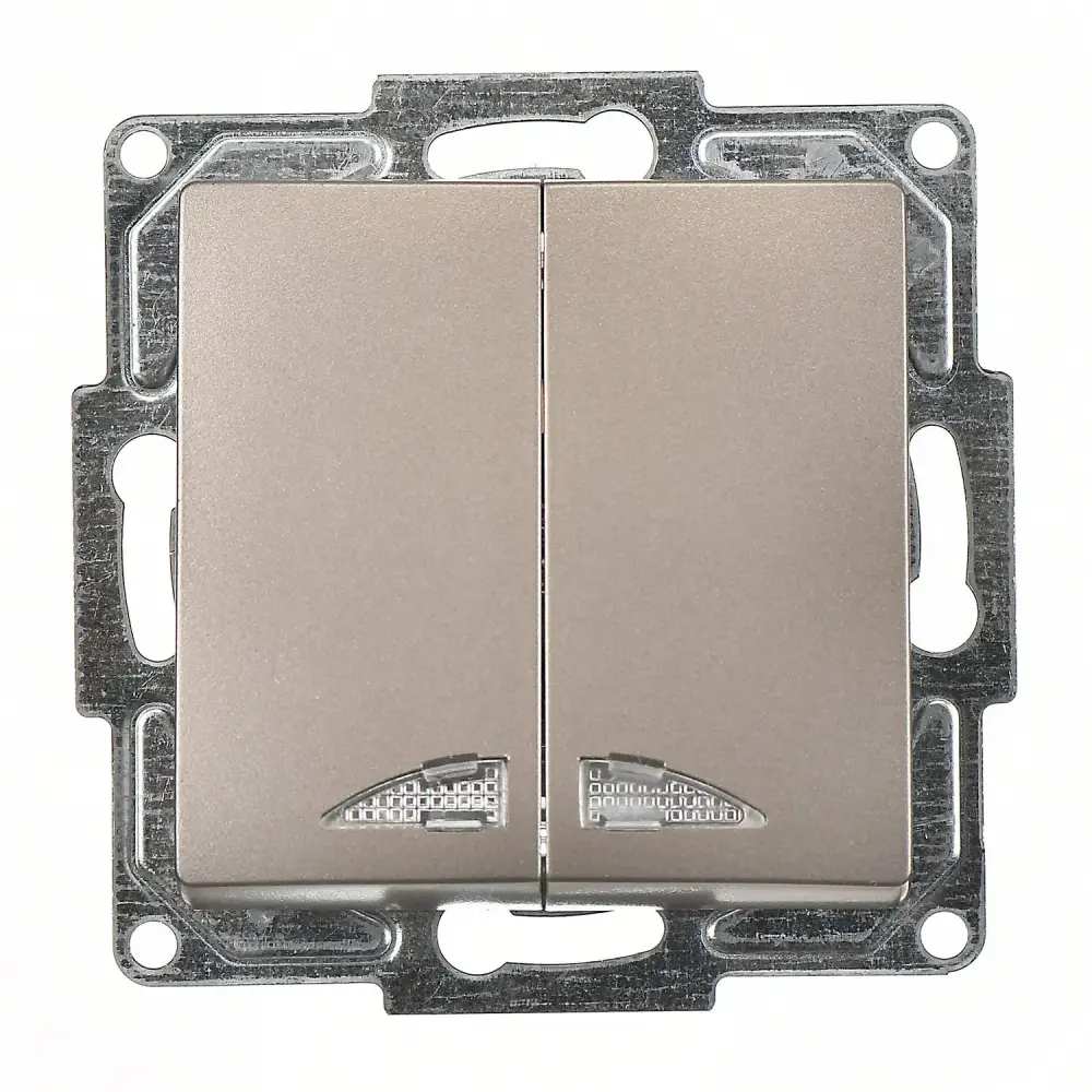 Visage Işıklı Komütatör, Mocha (Mekanizma + Tuş/Kapak) - 1