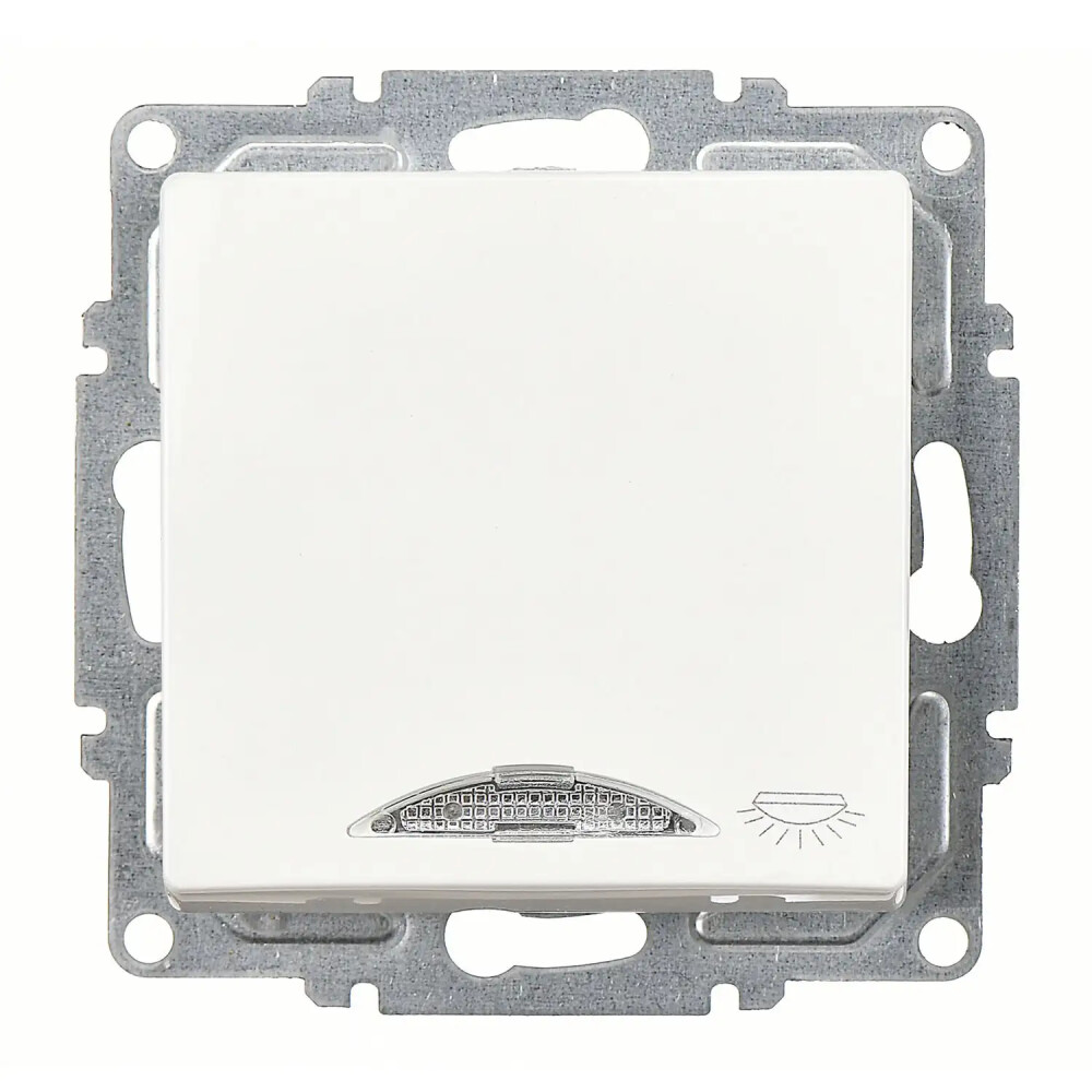 Visage Işıklı Liht, Beyaz (Mekanizma + Tuş/Kapak) - Günsan Elektrik