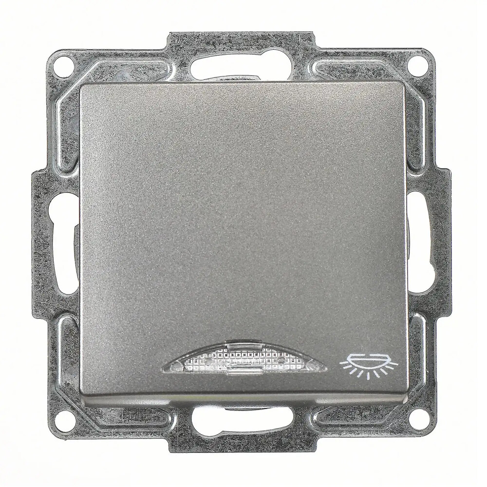 Visage Işıklı Liht, Füme (Mekanizma + Tuş/Kapak) - Günsan Elektrik