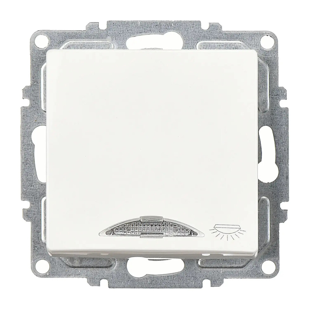 Visage Işıklı Liht (klipsli), Beyaz (Mekanizma + Tuş/Kapak) - Günsan Elektrik